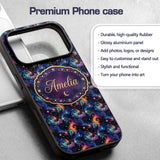 Swirling Colorful Galaxy Abstract Space Seamless Custom Name Protective Phone Case Mobile Cover Durable Everyday Smartphone Shock Resistant
