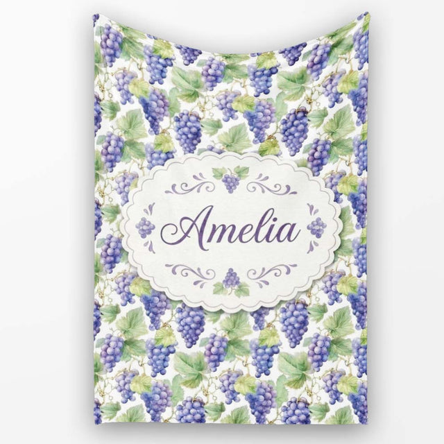 Green and Orange Watercolour Square Abstract Seamless Pattern Lovely  Personalised Custom Name Super Soft Fleece Blanket Bed Sofa Throw