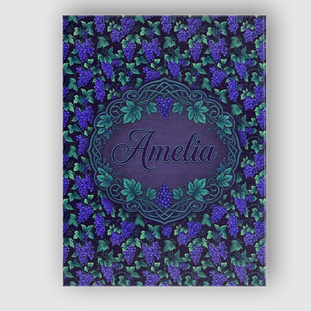Personalised Name Vibrant Neon Purple Custom Modern Room Accent Creative Decorator Style Canvas Wall Art Print Decor Picture Ready to Hang