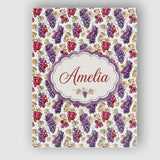 Personalised Name Mixed Red and Purple Custom  Modern Room Accent Elegant Feature Canvas Wall Art Print Decor Picture Ready to Hang