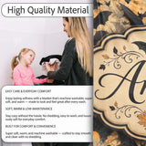 Vintage Halloween Bats in Autumn Leaves Moody Orange and Black  Personalised Custom Name Super Soft Fleece Blanket Bed Sofa Throw