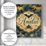 Personalised Name Starry Night Swirling Sky Custom  Bespoke Interior Contemporary Canvas Wall Art Print Decor Picture Ready to Hang