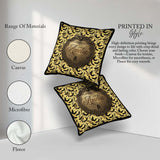 Custom Name Classic Bats in Yellow Cloudy Sky Halloween Seamless Square Filled Cushion Throw Pillow Sofa Bed Home Decor Zip Washable UK Made