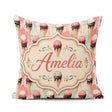 Custom Name Grunge Style Melting Ice Cream Cones with Background Square Filled Cushion Throw Pillow Sofa Bed Home Decor Zip Washable UK Made