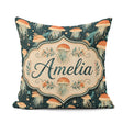 Custom Name Jellyfish with Flowing Tentacles on Dark Blue Lovely Square Filled Cushion Throw Pillow Sofa Bed Home Decor Zip Washable UK Made