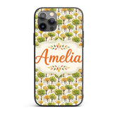 Watercolour Autumn Trees with Falling Leaves Custom Name Protective Phone Case Mobile Cover Durable Everyday Smartphone Shock Resistant