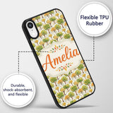 Watercolour Autumn Trees with Falling Leaves Custom Name Protective Phone Case Mobile Cover Durable Everyday Smartphone Shock Resistant
