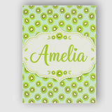 Personalised Name Stylised Kiwi Slice Custom Modern Room Accent Creative Decorator Style Canvas Wall Art Print Decor Picture Ready to Hang