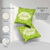 Custom Name Fluid Marble Abstract Seamless Pattern Modern Design Square Filled Cushion Throw Pillow Sofa Bed Home Decor Zip Washable UK Made