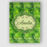 Personalised Name Watercolor Lime Citrus Custom  Unique Gift Idea Elegant Feature Canvas Wall Art Print Decor Picture Ready to Hang