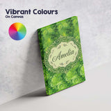 Personalised Name Watercolor Lime Citrus Custom  Unique Gift Idea Elegant Feature Canvas Wall Art Print Decor Picture Ready to Hang
