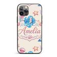 Cute Cartoon Mermaid and Sea Creatures Seamless Custom Name Protective Phone Case Mobile Cover Durable Everyday Smartphone Shock Resistant