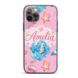 Mermaid Ocean Friends Jellyfish Starfish Rose Custom Name Protective Phone Case Mobile Cover Durable Everyday Smartphone Shock Resistant