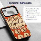Minimalist Monkey on Branch Decorative Design Custom Name Protective Phone Case Mobile Cover Durable Everyday Smartphone Shock Resistant