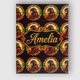 Personalised Name Psychedelic Colourful Custom  Modern Room Accent Elegant Feature Canvas Wall Art Print Decor Picture Ready to Hang