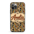 Rustic Wooden Panel Background Printed Design Custom Name Protective Phone Case Mobile Cover Durable Everyday Smartphone Shock Resistant