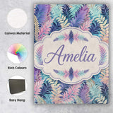 Personalised Name Pastel Multicolour Custom Premium Decorative Design Modern Room Accent Canvas Wall Art Print Decor Picture Ready to Hang