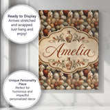 Personalised Name Rustic Aged Ceramic Vase Custom  Unique Gift Idea Elegant Feature Canvas Wall Art Print Decor Picture Ready to Hang