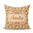 Custom Name Tribal Abstract with Organic Shapes Hand Elements in Square Filled Cushion Throw Pillow Sofa Bed Home Decor Zip Washable UK Made