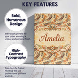 Personalised Name Tribal Abstract with Custom  Modern Room Accent Elegant Feature Canvas Wall Art Print Decor Picture Ready to Hang