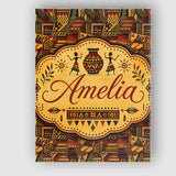 Personalised Name Bold African Inspired Custom  Modern Room Accent Elegant Feature Canvas Wall Art Print Decor Picture Ready to Hang