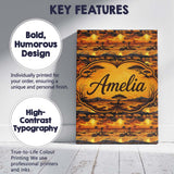 Personalised Name Textured African Landscape Custom Bespoke  Contemporary Display Canvas Wall Art Print Decor Picture Ready to Hang