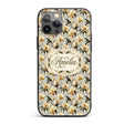 Classic Ivory Orchid Floral with Detailed Leaves Custom Name Protective Phone Case Mobile Cover Durable Everyday Smartphone Shock Resistant