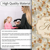 Cream and Amber Orchid Floral Pattern on Soft Neutral Background  Personalised Custom Name Super Soft Fleece Blanket Bed Sofa Throw