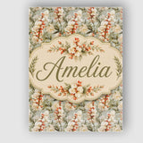 Personalised Name Elegant Cream and Soft Custom  Interior Decorative Contemporary Canvas Wall Art Print Decor Picture Ready to Hang