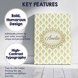 Personalised Name Minimalist Light Green Custom  Unique Gift Idea Elegant Feature Canvas Wall Art Print Decor Picture Ready to Hang