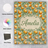 Personalised Name Ornate Golden Onion Vine Custom  Unique Gift Idea Elegant Feature Canvas Wall Art Print Decor Picture Ready to Hang