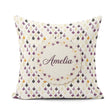 Custom Name Minimal Onion Repeat Black Purple Scandinavian Style Square Filled Cushion Throw Pillow Sofa Bed Home Decor Zip Washable UK Made