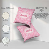 Custom Name Abstract Animal Print Seamless Pattern Organic Shape Square Filled Cushion Throw Pillow Sofa Bed Home Decor Zip Washable UK Made