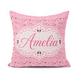 Custom Name Sprinkle Dot Seamless Pattern Minimal Confetti Style Square Filled Cushion Throw Pillow Sofa Bed Home Decor Zip Washable UK Made