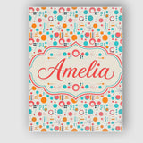 Personalised Name Mid Century Modern Custom Contemporary Display Creative Decorator Style Canvas Wall Art Print Decor Picture Ready to Hang
