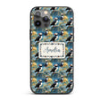 Artistic Puffin Birds on Rocky Landscape Seamless Custom Name Protective Phone Case Mobile Cover Durable Everyday Smartphone Shock Resistant