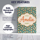 Personalised Name Popcorn Buckets and Custom Modern Room Accent Creative Decorator Style Canvas Wall Art Print Decor Picture Ready to Hang