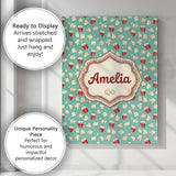 Personalised Name Popcorn Buckets and Custom Modern Room Accent Creative Decorator Style Canvas Wall Art Print Decor Picture Ready to Hang