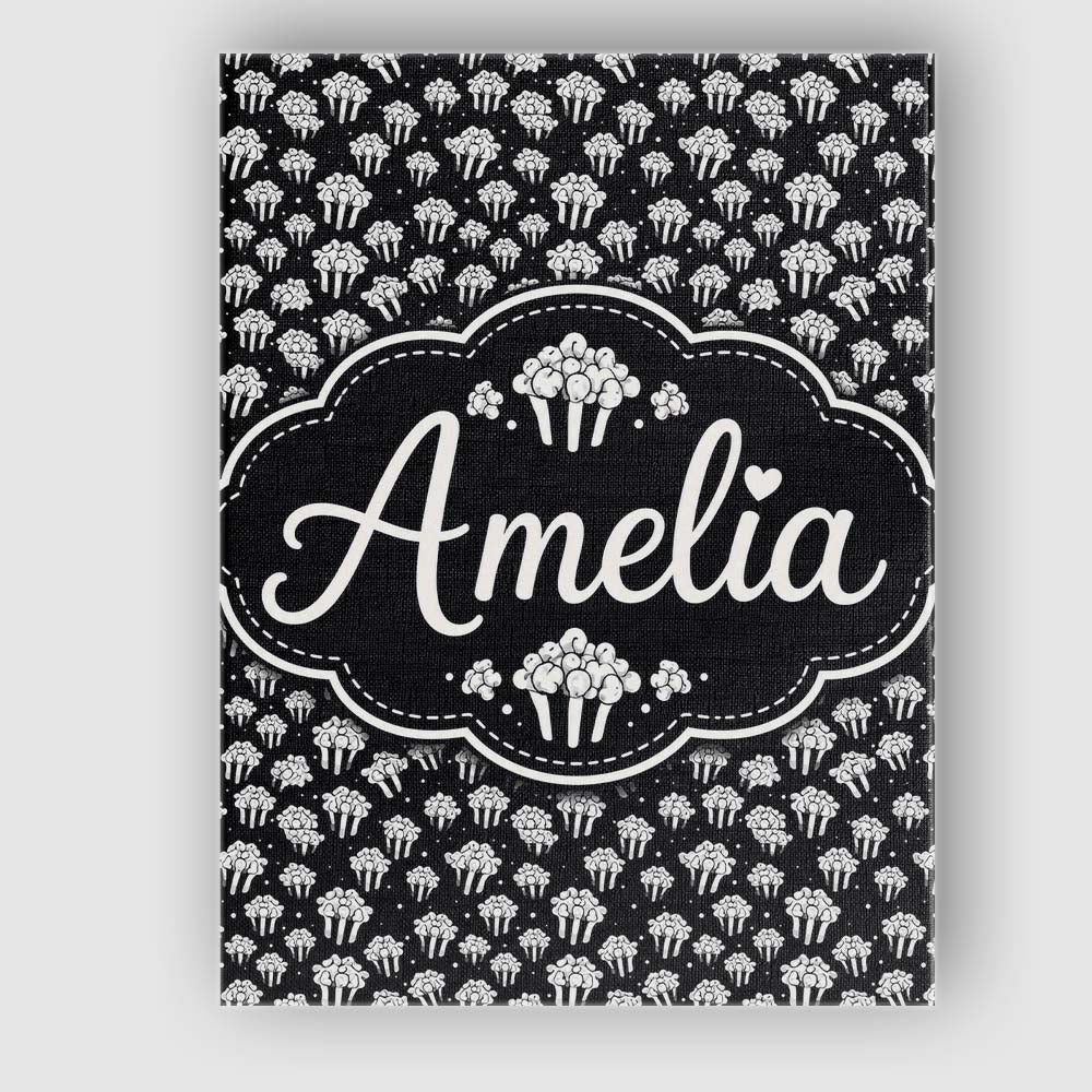 Personalised Name Minimal Monochrome Custom Premium Decorative Design Modern Room Accent Canvas Wall Art Print Decor Picture Ready to Hang