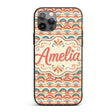 Scallop Rainbow Arches Seamless Pattern Beautiful Custom Name Protective Phone Case Mobile Cover Durable Everyday Smartphone Shock Resistant