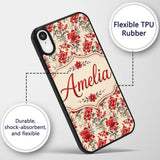 Colorful Abstract Painted Texture Layers Seamless Custom Name Protective Phone Case Mobile Cover Durable Everyday Smartphone Shock Resistant