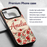 Colorful Abstract Painted Texture Layers Seamless Custom Name Protective Phone Case Mobile Cover Durable Everyday Smartphone Shock Resistant