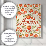Personalised Name Fresh Tomato Vine Botanical Custom Unique Gift Idea Modern Room Accent Canvas Wall Art Print Decor Picture Ready to Hang