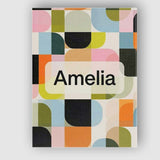 Personalised Name Bold Pink and Green Custom Modern Room Accent Creative Decorator Style Canvas Wall Art Print Decor Picture Ready to Hang