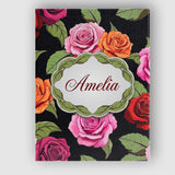 Personalised Name Realistic Rose Flower Custom  Modern Room Accent Elegant Feature Canvas Wall Art Print Decor Picture Ready to Hang