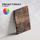 Personalised Name Urban Grunge Rust Texture Custom  Bespoke Interior Contemporary Canvas Wall Art Print Decor Picture Ready to Hang