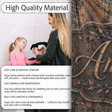 Vintage Metal Rust Patina Texture Dark Industrial Grunge Seamless  Personalised Custom Name Super Soft Fleece Blanket Bed Sofa Throw