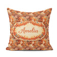 Custom Name Abstract Woman Portrait Flowing Hair Artistic Lovely Square Filled Cushion Throw Pillow Sofa Bed Home Decor Zip Washable UK Made