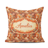 Custom Name Abstract Woman Portrait Flowing Hair Artistic Lovely Square Filled Cushion Throw Pillow Sofa Bed Home Decor Zip Washable UK Made