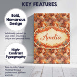 Personalised Name Abstract Woman Portrait Flowing Hair Artistic Custom  Statement Canvas Wall Art Print Decor Picture Ready to Hang